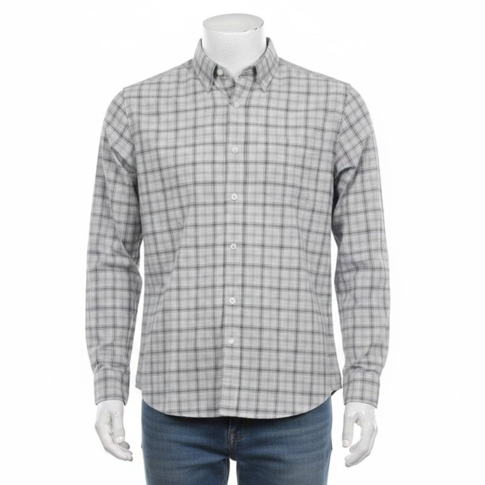 Untuckit Wrinkle Free Blue Plaid Shirt